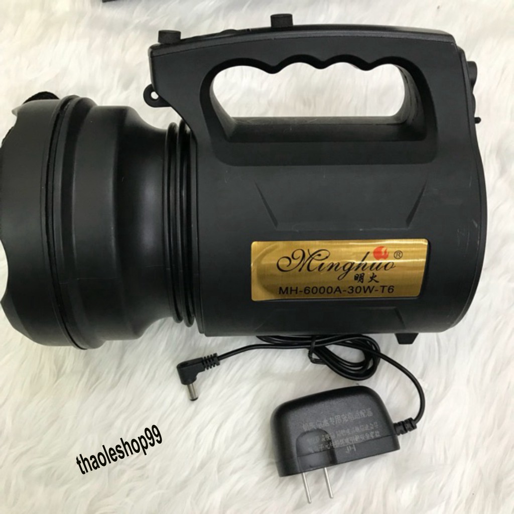 Đèn pin siêu sáng hãng minghuo T6 loại to và sáng trắng MÃ mh-6000 nồi đồng cối đá pin cực trâu