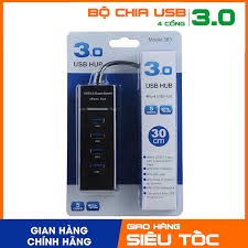Hub Chia 4 Cổng USB 3.0 - 303 - Dây dài 30cm