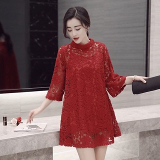 Váy ren tay lỡ