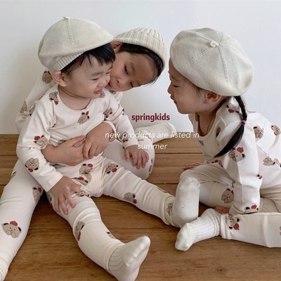 Bộ đồ ngủ tay dài mềm mại thoải mái dành cho bé 0-3 tuổi