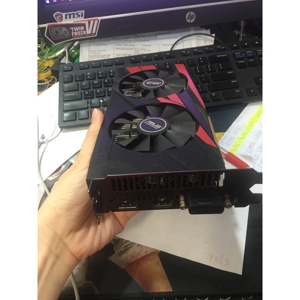 card màn hình, card đồ họa, VGA GTX1050 2GD5 các hiệu Asus, Zotac, MSi, Giga