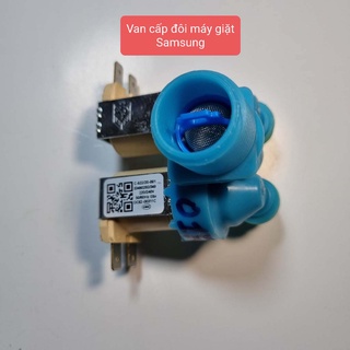 Van cấp đôi cho máy giặt Samsung màu xanh