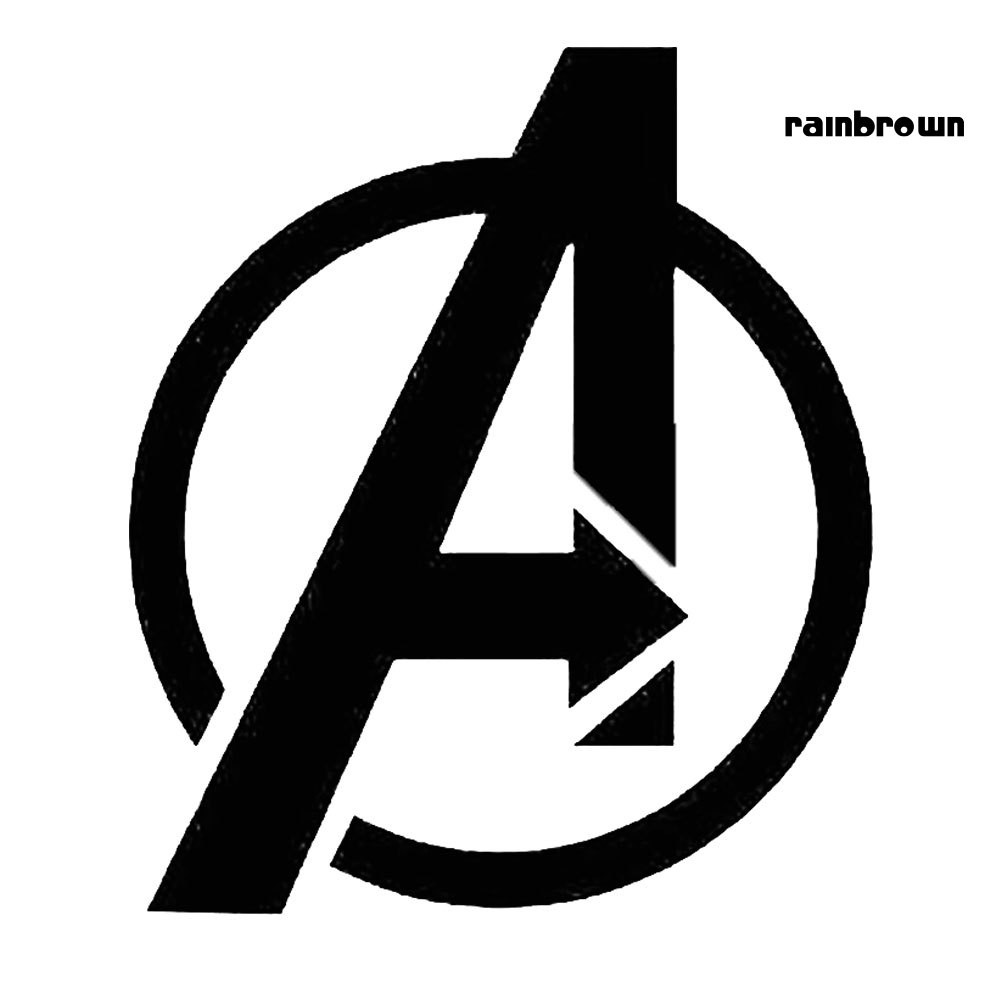 Miếng dán trang trí xe hơi / laptop hình logo nhân vật Avengers