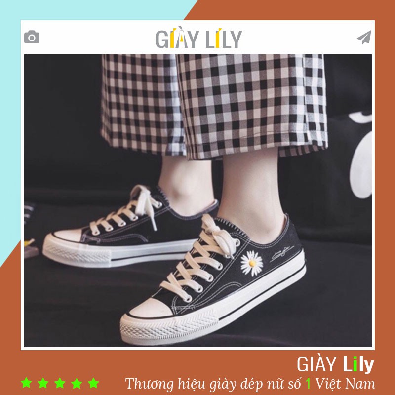 Giày thấp cổ hoa cúc 4 màu | BigBuy360 - bigbuy360.vn