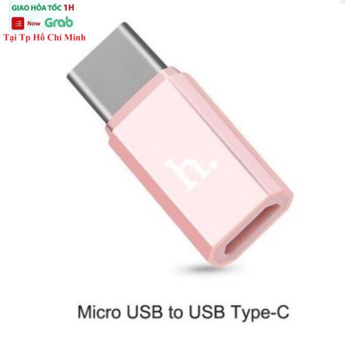 Đầu Chuyển Type-C Ra Micro Usb Chính Hãng Hoco - Màu Hồng