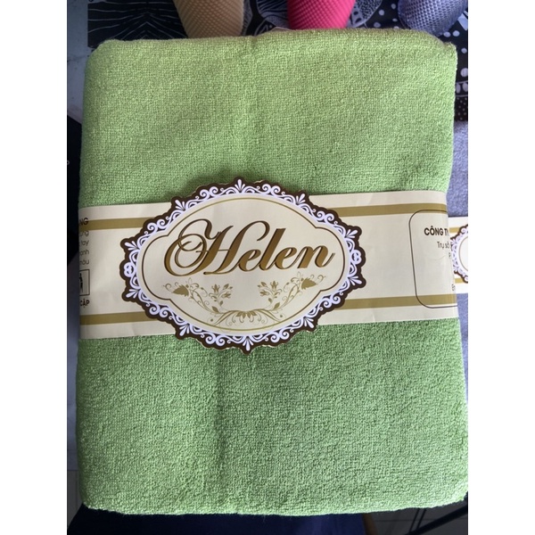 70cm*140cm - Khăn tắm cao cấp Helen cotton Tự nhiên - Bamboo sợi tre kháng khuẩn