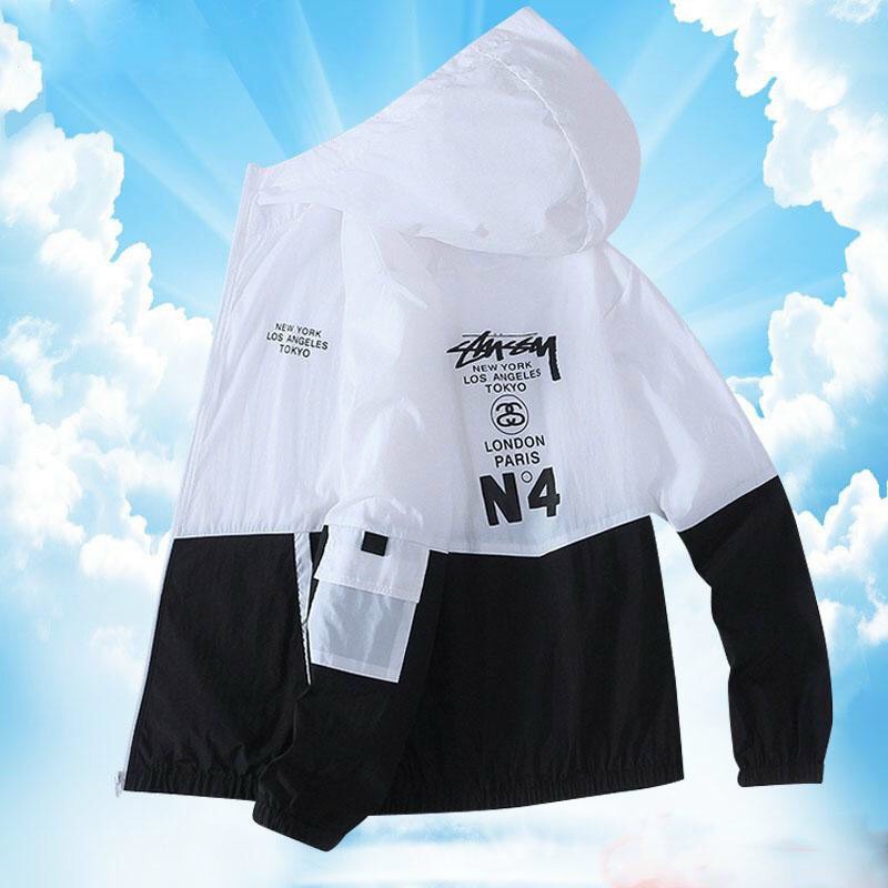 Áo Khoác Dù 2 Lớp In N4 Có Nón Đường May Dày Đẹp .