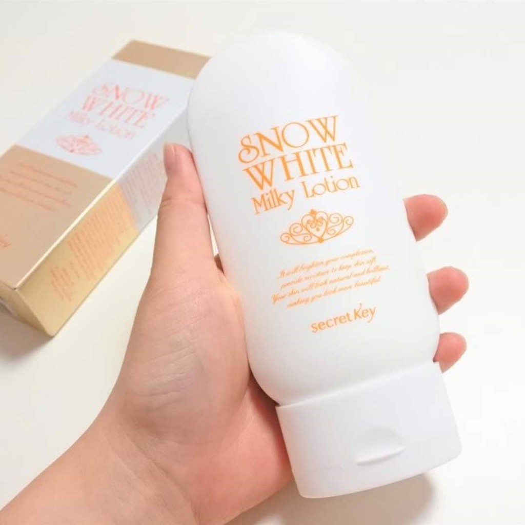 Sữa dưỡng thể trắng da Secret Key Snow White Milky Lotion 120g