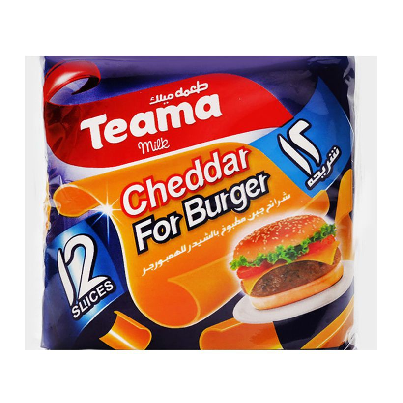 1KG Phô Mai Lát Burger Cheese Slice Teama Pack 200G