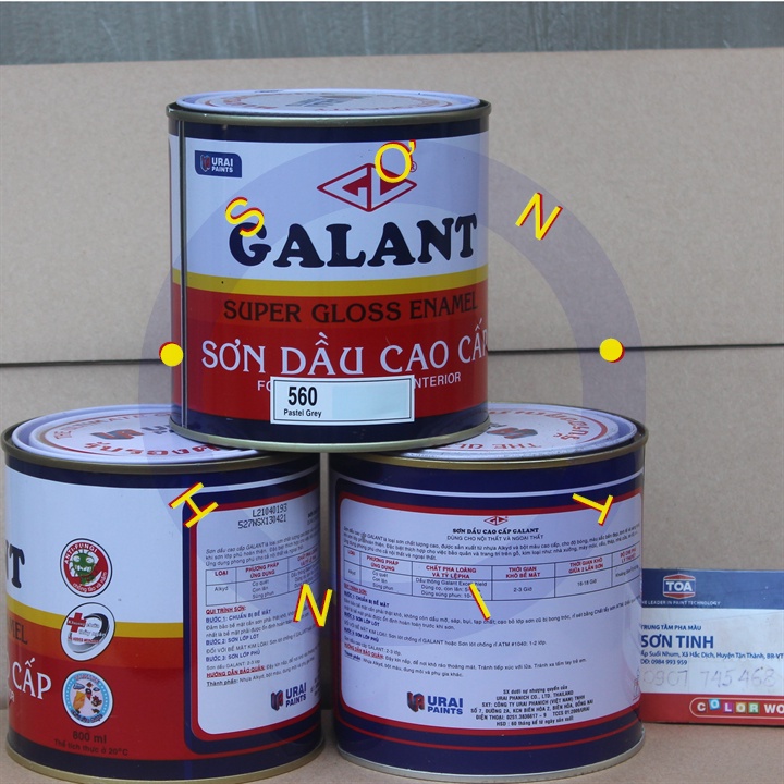 Sơn dầu Galant màu xám nhạt 560 375ml 800ml