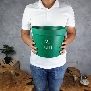 Chậu Nhựa Vân Gỗ Siêu Bền Size Lớn