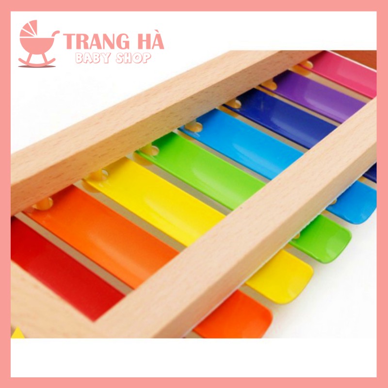 ️️Đàn Xylophone 8 Thanh Bằng Gỗ Bé Cảm Nhận Âm Thanh