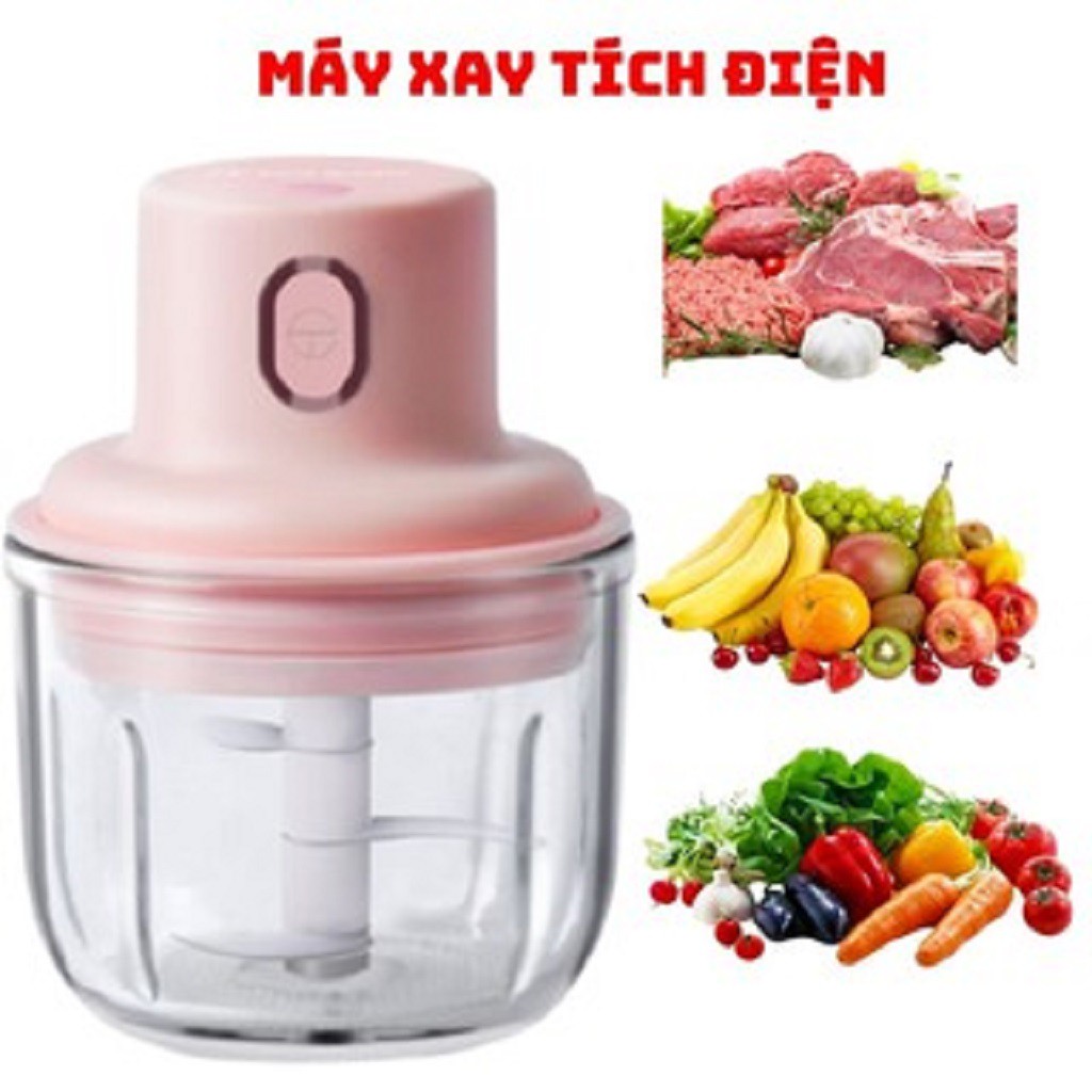 Máy Xay Mini Sạc Điện Usb, Nhỏ Gọn, Máy Say Sinh Tố Thể Tích 250ML