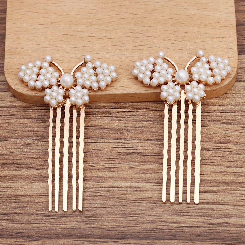 1 cài tóc đúc họa tiết bươm bướm 65*42mm nguyên liệu làm trâm làm trang sức cổ trang