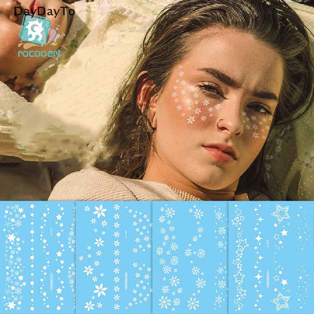 Hình Xăm Tạm Thời Henna Trắng Phối Ren Gợi Cảm Cho Nữ