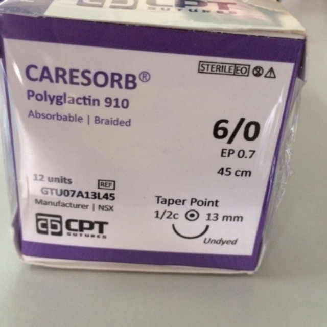 Chỉ nhấn mí tự tiêu Caresorb 6/0