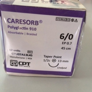 Chỉ nhấn mí tự tiêu Caresorb 6/0