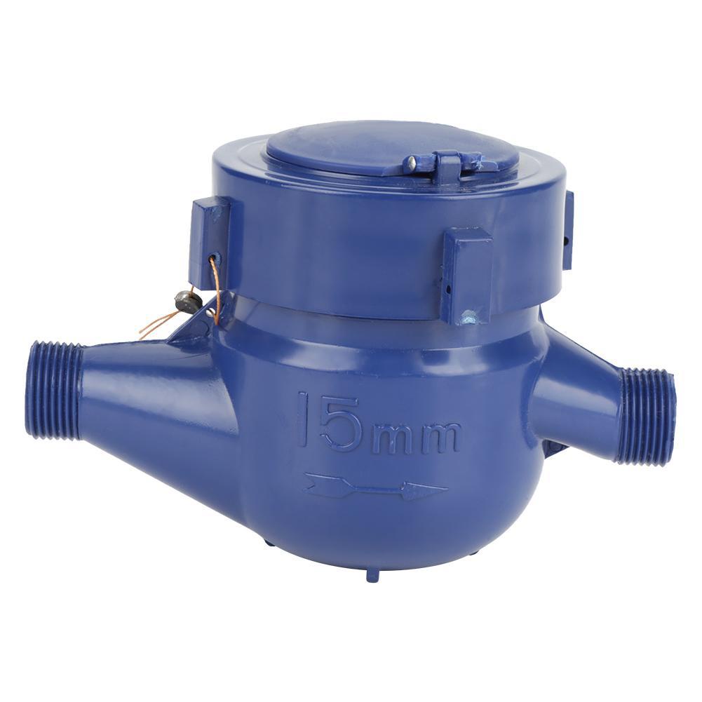 Công tơ nước, đồng hồ đo nước sinh hoạt màu xanh thẫm DN15 siêu bền đẹp, giá tốt - QM.PK111