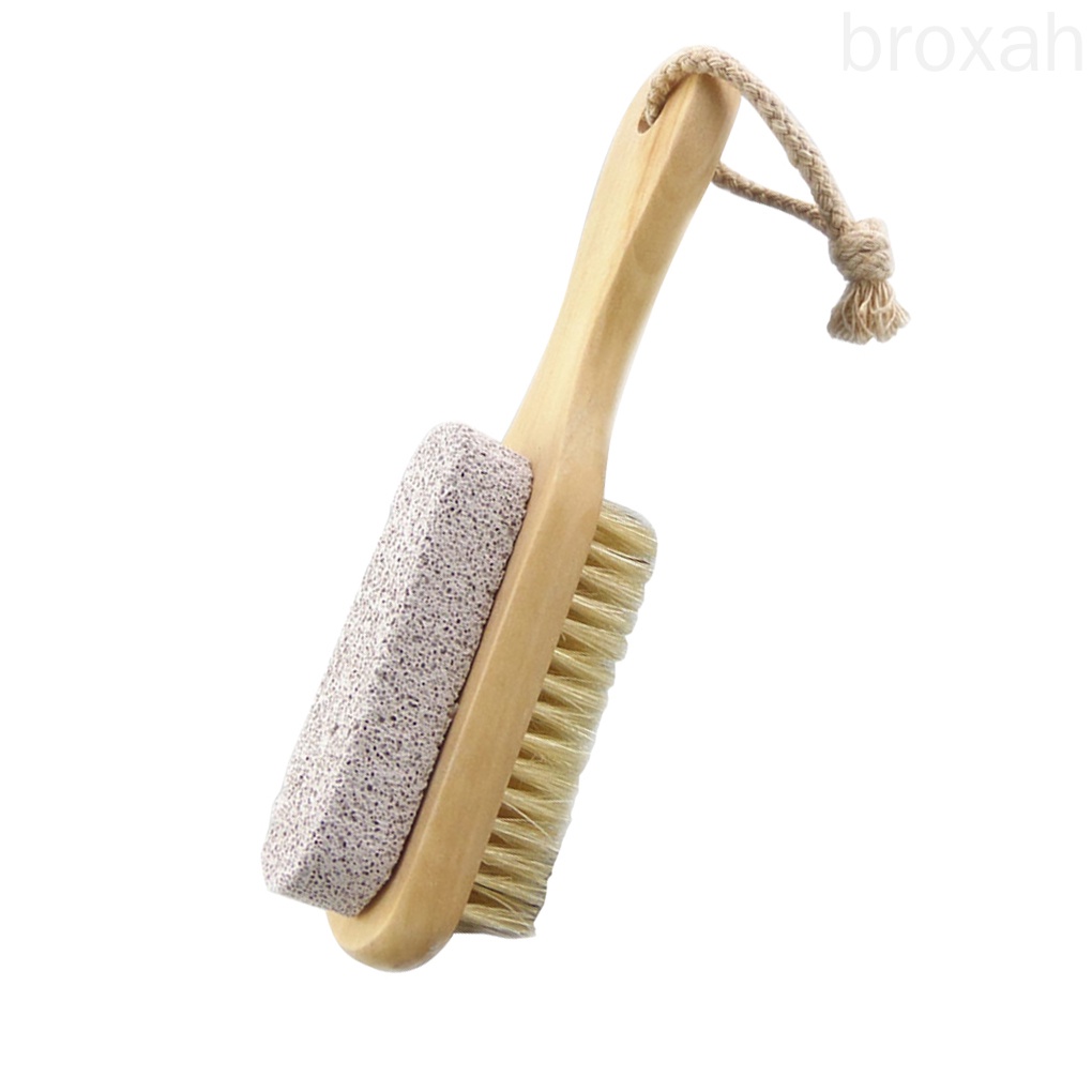 [Hàng mới về] Bàn chải đá bọt loại bỏ da chết/vết chai chân 2 mặt tiện dụng