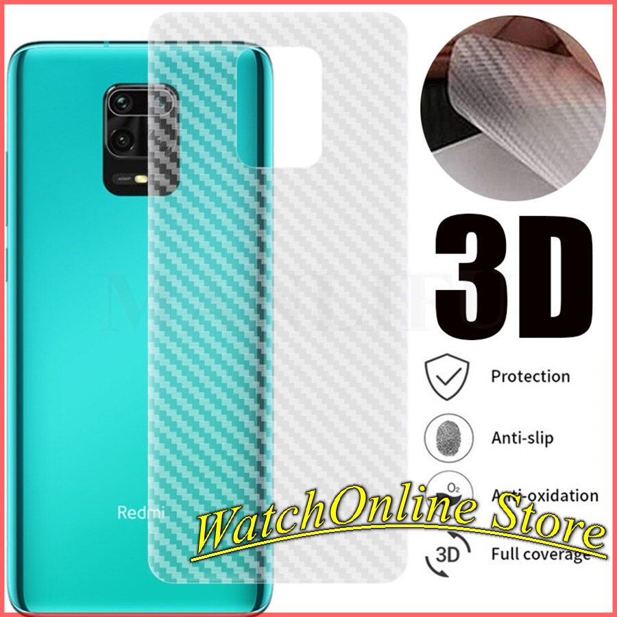 Miếng dán Carbon mặt lưng dành cho Xiaomi Redmi Note 9S