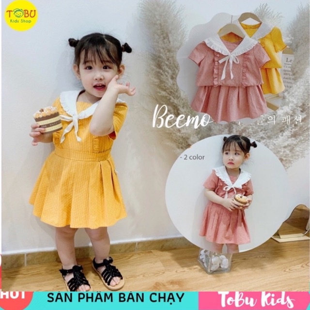 Váy bé gái váy thuỷ thủ BEEMO TBKV01 siêu xinh cho bé gái từ 1-5 tuổi