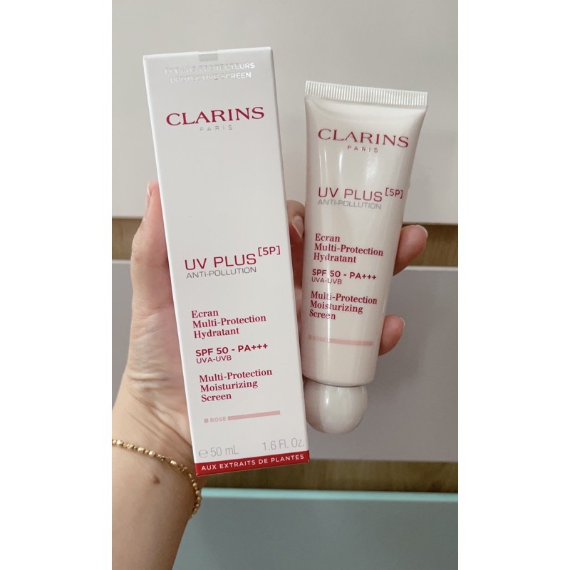 Kem chống nắng nâng tone Clarins hồng mẫu mới 50ml - Herskin Official Store