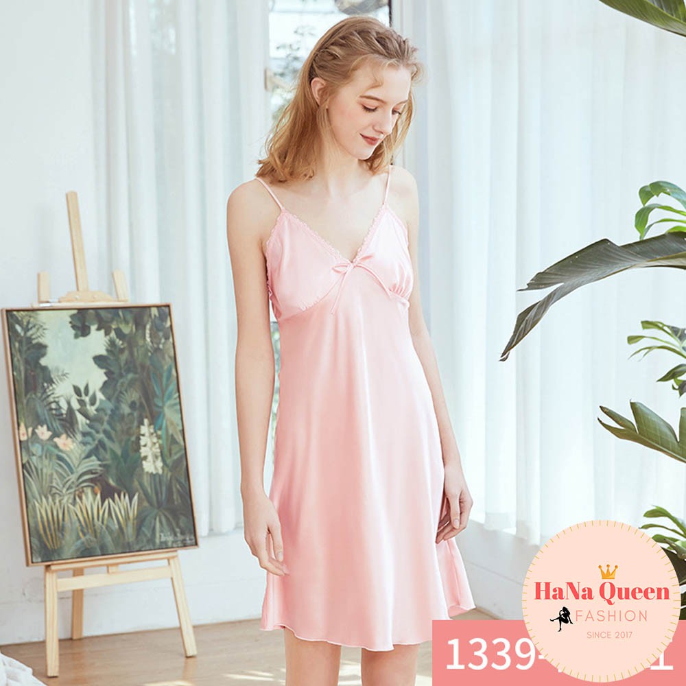 Váy ngủ lụa hai dây cao cấp