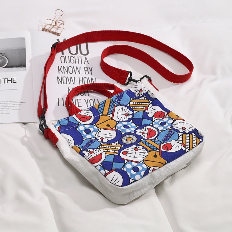 Túi Xách canvas In Hình Doraemon Dễ Thương Phong Cách Nhật Bản 2020 Cho Nữ