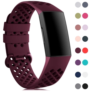 Dây đeo thay thế cho Fitbit Charge 3 Dây đeo silicon cho Fitbit Charge 4 Dây đeo đồng hồ thoáng khí cho Fitbit Charge 4 / 3