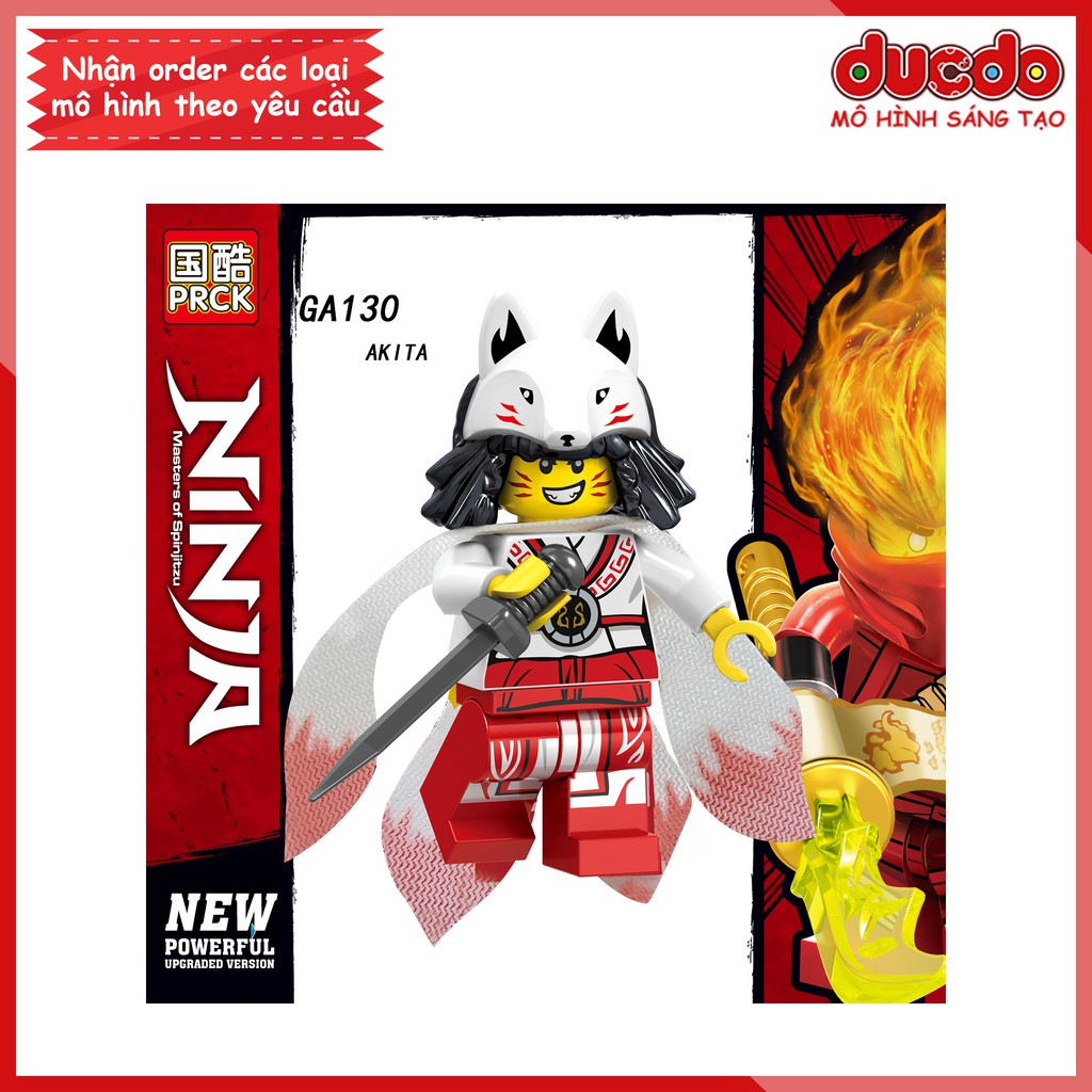 Minifigures các nhân vật Ninjago tuyệt đẹp - Đồ chơi Lắp ghép Xếp hình Mini Mô hình Ninja LeLe GA123-130