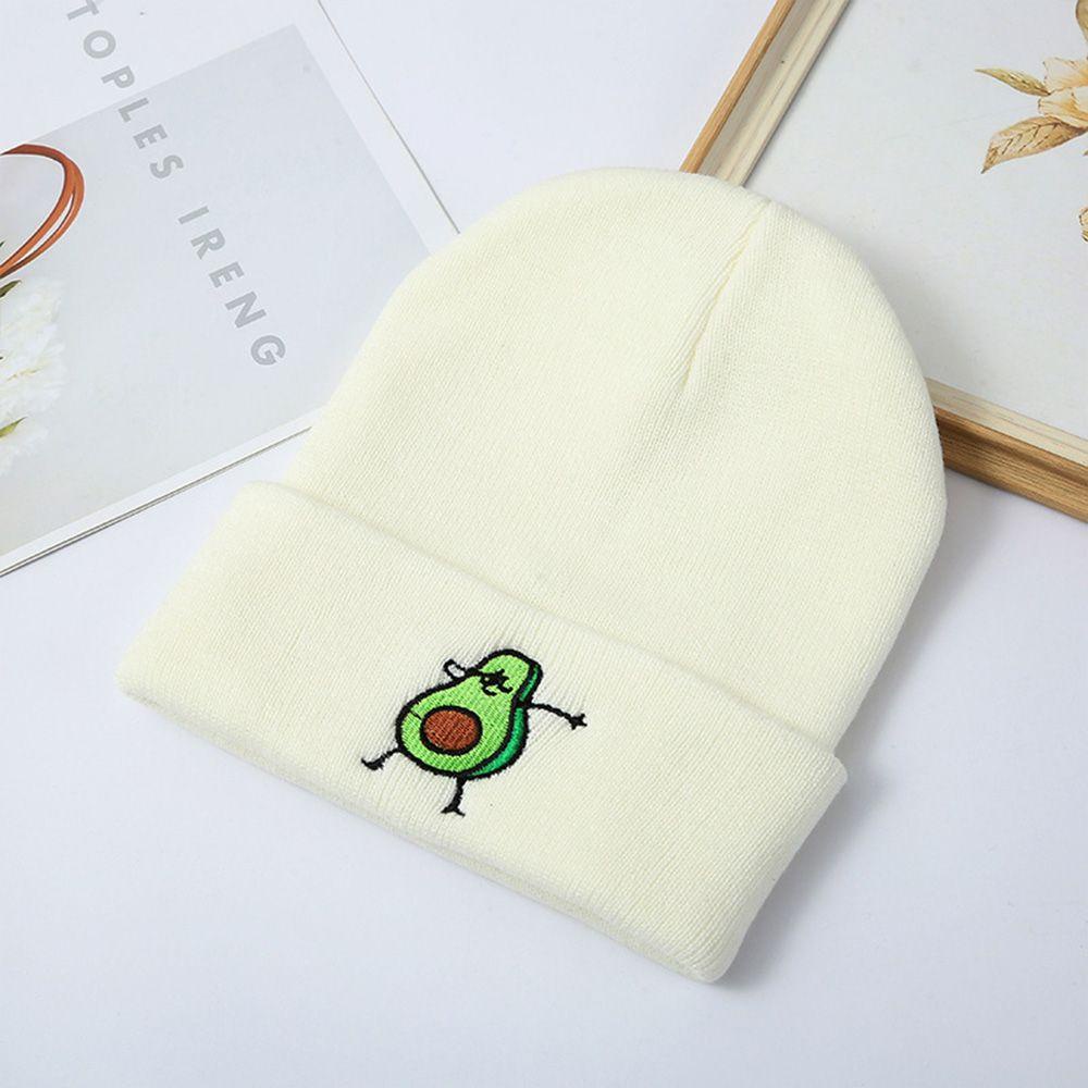 Mũ Beanie Dệt Kim Màu Trơn Dễ Thương Cho Nữ
