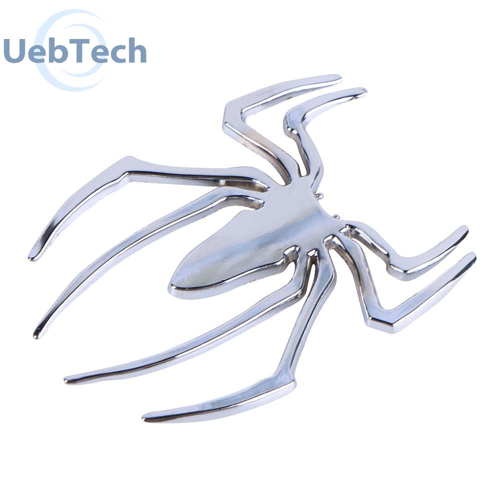 Decal Dán Trang Trí Hình Nhện 3d Mạ Điện Cho Xe Hơi