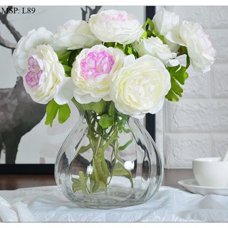 Lọ thủy tinh tròn có vân