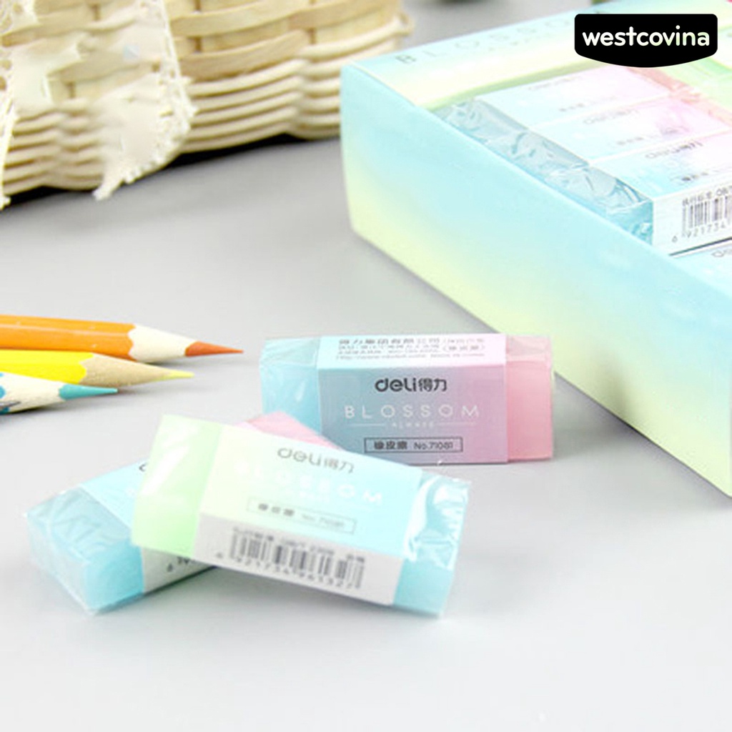 [Hot]✍Gôm Tẩy Trong Suốt Hình Chữ Nhật Bằng Cao Su Đáng Yêu An Toàn Cho Nhà Ở