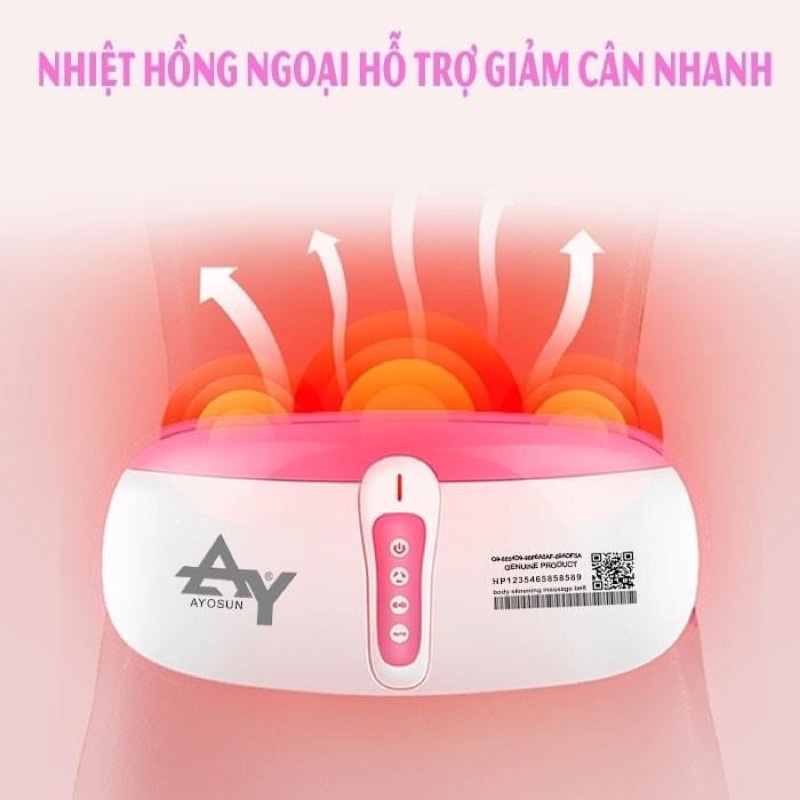 Đai massage bụng Hàn quốc Ayosun- Bảo hành 5 năm chuẩn hãng