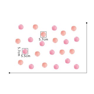Decal Dán Tường Họa Tiết Chấm Hồng FX-B06