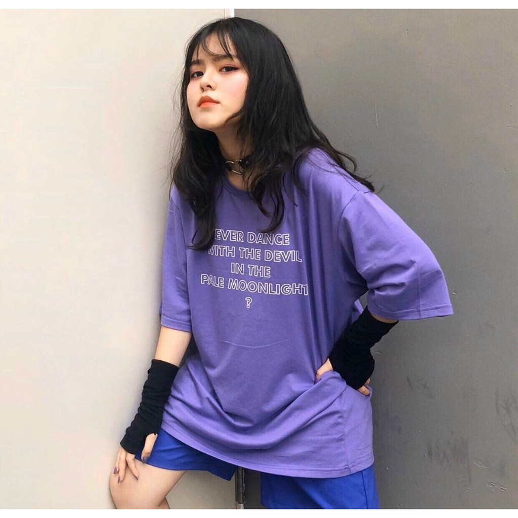FreeShip 50K- Áo Phông FREESIZE - MOON  (Tặng Kèm 1 Gương Mini Siêu Xinh)