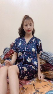 Đồ Bộ Lụa Satin Lửng