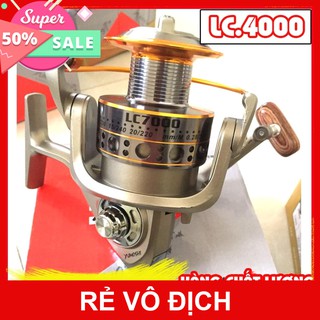 Máy Câu Cá Yumoshi LC 12 Bạc Đạn ĐỦ SIZE 1000, 2000,3000, 4000, 5000, 6000, 7000 - Hàng Chất Lượng - Real Fishing