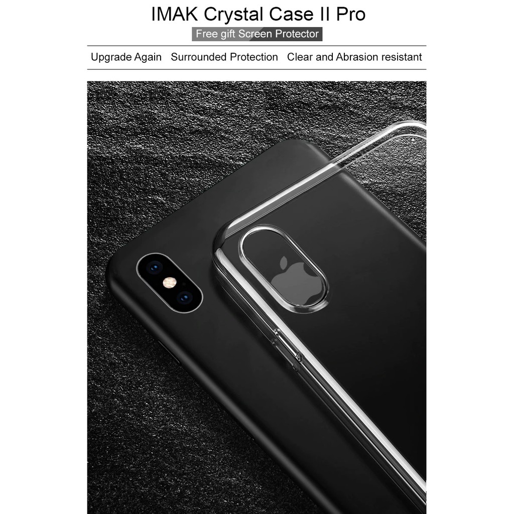 Ốp Lưng Cứng Trong Suốt Hiệu Imak Cho iPhone Xs, iPhon X Ốp Lưng iPhone, Ốp iPhone Xs Không Ố Vàng, Độ Trong Tuyệt Đối