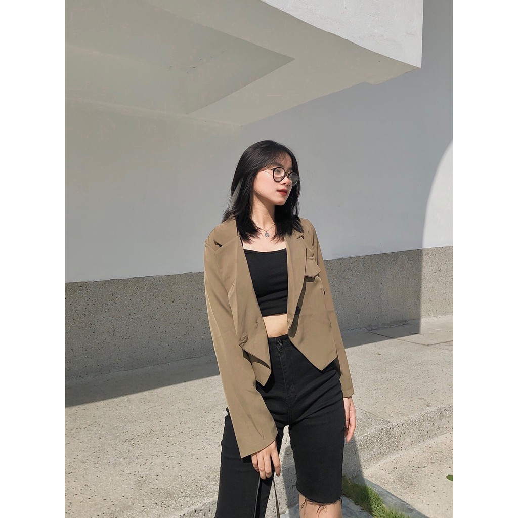 Áo khoác  Blazer Croptop Basic