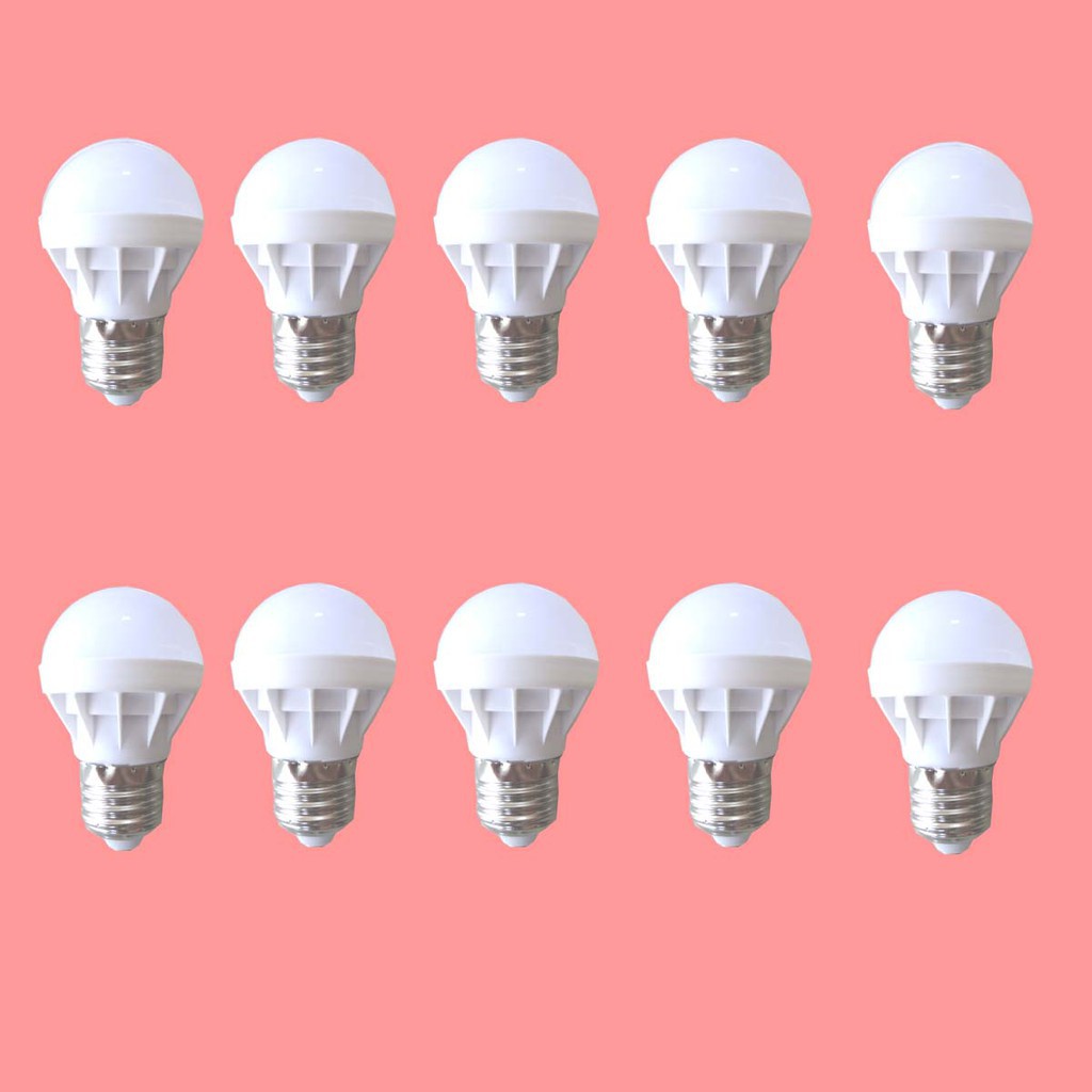 Combo 10 Bóng đèn LED Nấm 3w chui văn E27 (Ánh Sáng Trắng+Vàng)