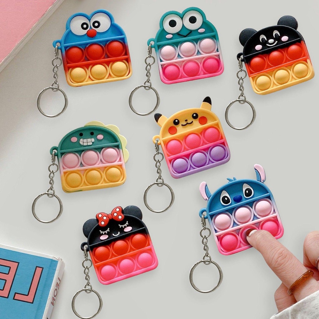 Móc Khóa Hình Khủng Long / Doraemon / Kỳ Lân Mini Dễ Thương