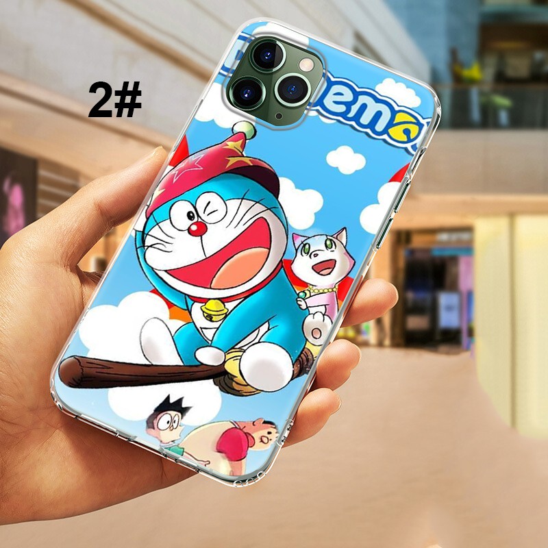 Ốp điện thoại silicon mềm in hình vẽ Doraemon 17YF cho iPhone 11 12 Mini Pro Max 12pro 12promax 11pro 11promax 12 Mini