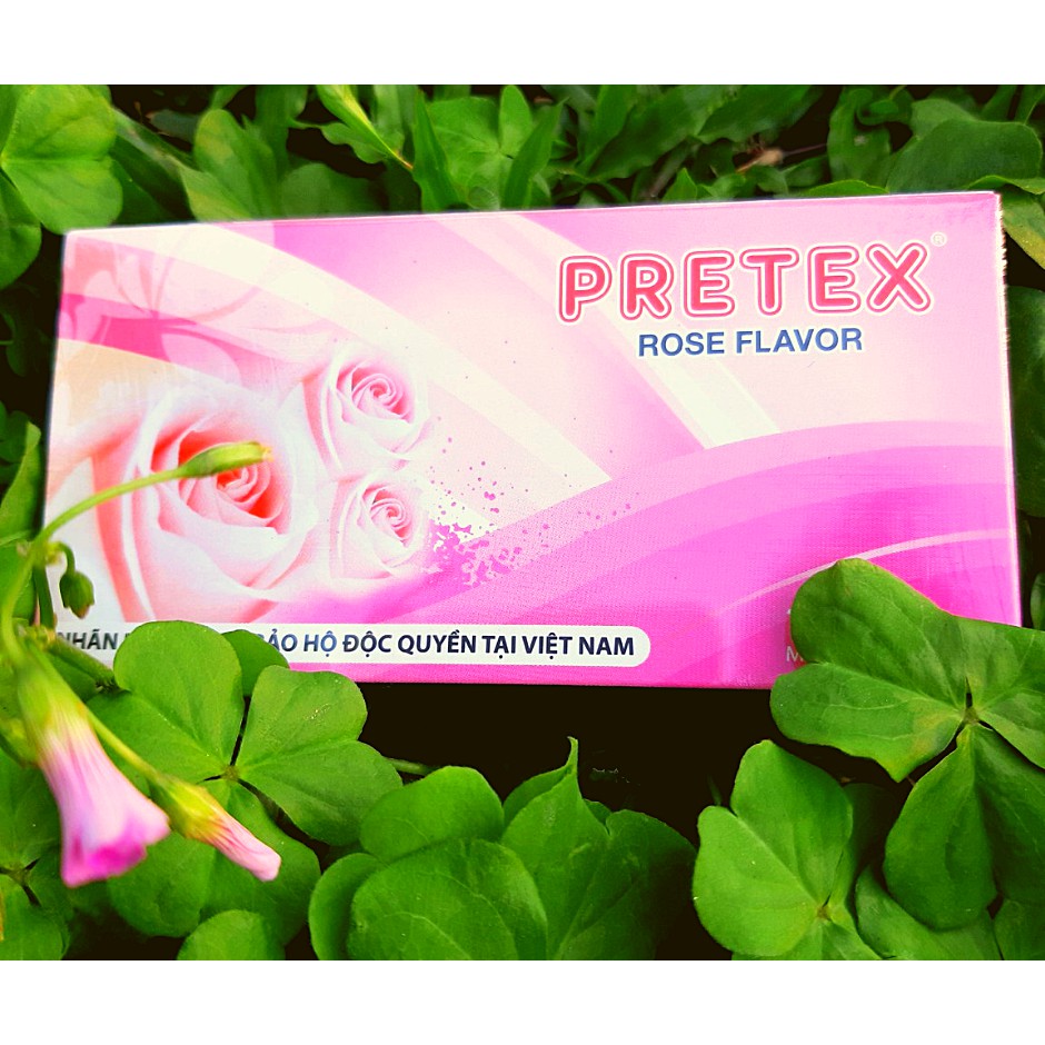 Bao cao su Pretex - ROSE FLAVOR - 10 chiếc