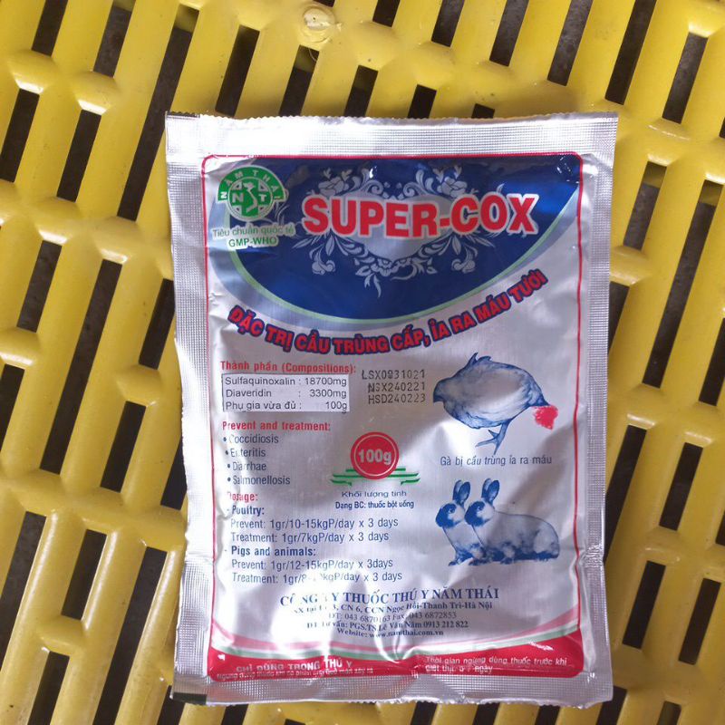 Super cox cầu trùng máu tươi Năm Thái 100g
