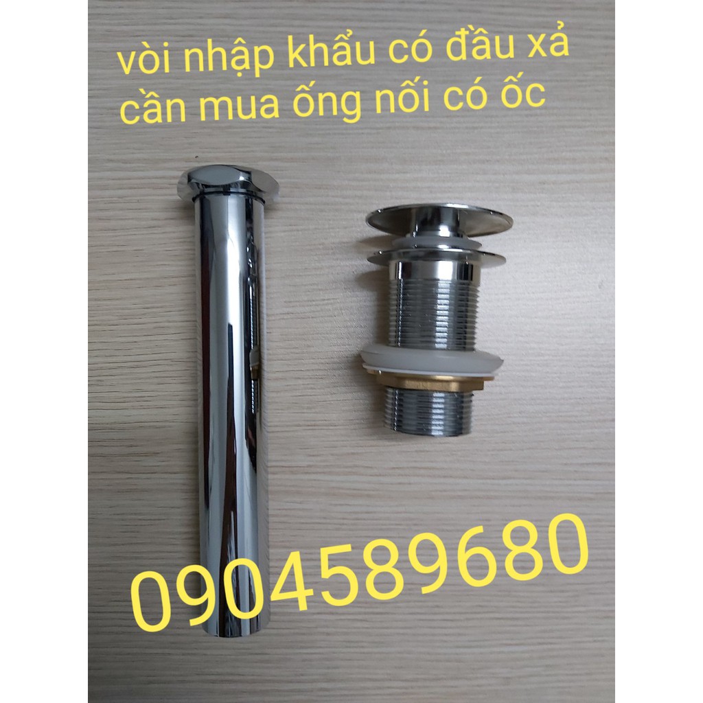 Ống nối xi phông chậu rửa mặt nhập khẩu 21cm (lắp được với vòi Inax,TOTO, Grohe, Hangrohe , Ý, Đức, Nhật)