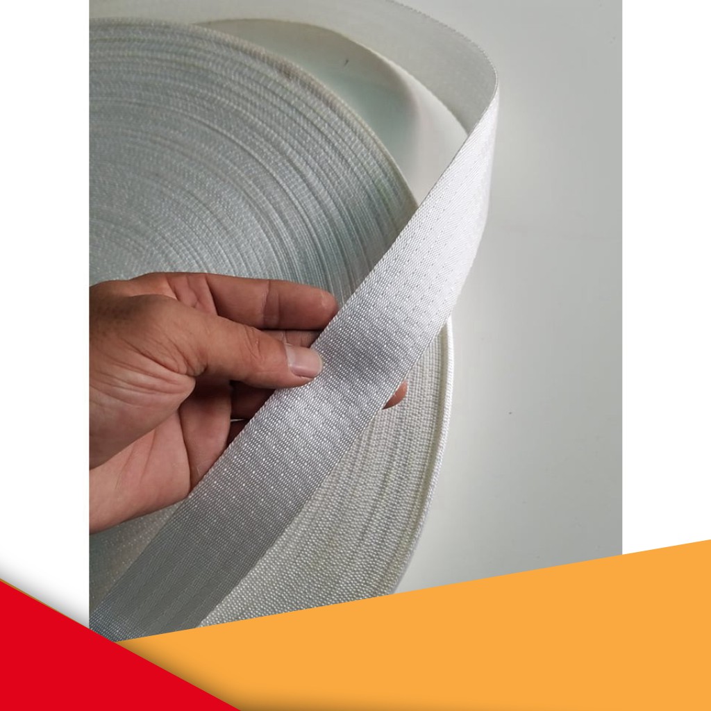 Dây đai vải polyester bản 38mm màu trắng 10-50 mét