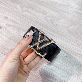 Thắt lưng nam LV đính đá 1216 thời trang, nịt da nam LV sịn