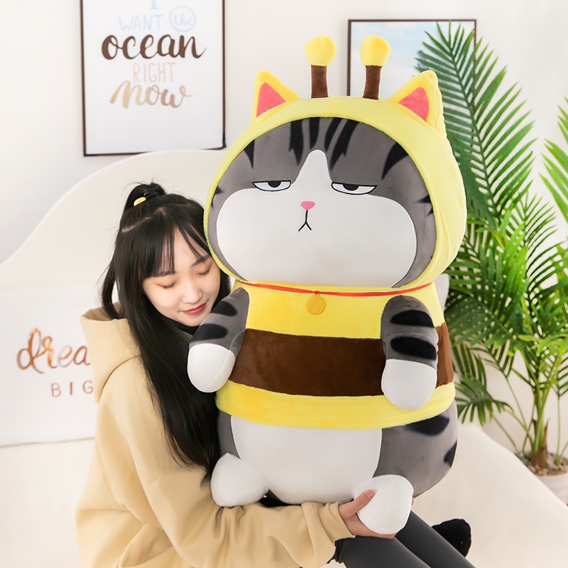 Gấu bông Mèo Hoàng Thượng Áo Ong Chó Nô Tỳ Áo Ong , Gấu bông dễ thương gối ôm ngủ cho bé